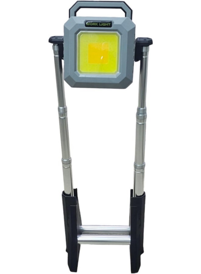 LED flashlight for camping with multi-color illumination ranging from 750 lumens to 3000 lumens, telescopic base, rechargeable battery via USB cable, and can also be used as a power bank to charge mobile phones. Multi-color - Image 3